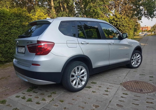 BMW X3 cena 59900 przebieg: 99813, rok produkcji 2014 z Gdańsk małe 67
